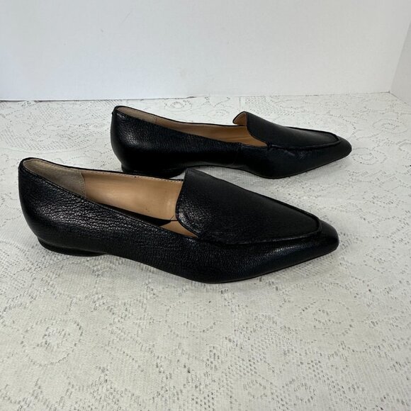 Women's Flats, Classic Franco Sarto, Black Leather Flats, Pumps, size 6M - Picture 6 of 9